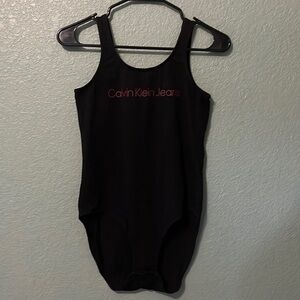 Calvin Klein Jeans body suit with low back scoop